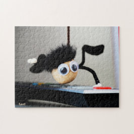 Fubby hangend als de scene van Tom Cruise. Puzzle