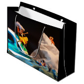 Fubby in de iconische Fimscene van de Titanic. Große Geschenktüte (Vorderseite Schrägansicht)