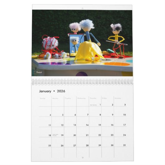 Fubby kalender voor 2026, positieve vibe ! (Jan 2026)