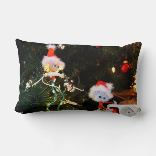 Fubby Kerst humor fine-art. Lendenkissen (Rückseite)