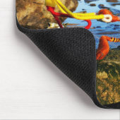 Fubby met flessenpost aan de kust. mousepad (Ecke)