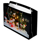 Fubby met kerstmuts avontuur. große geschenktüte (Rückseite Schrägansicht)