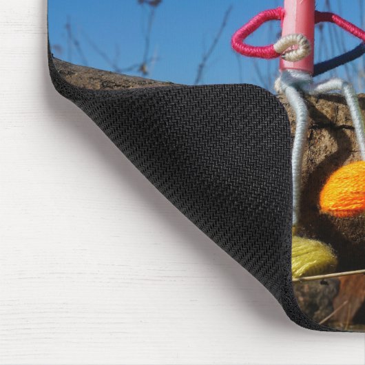 Fubby paartje dat romantisch verliefd zitten. mousepad (Ecke)