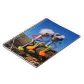 Fubby paartje dat romantisch verliefd zitten. notizblock (Linke Seite)