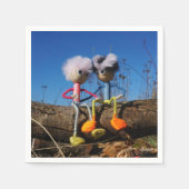 Fubby paartje dat romantisch verliefd zitten. serviette (Vorderseite)