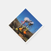 Fubby paartje dat romantisch verliefd zitten. serviette (Ecke)