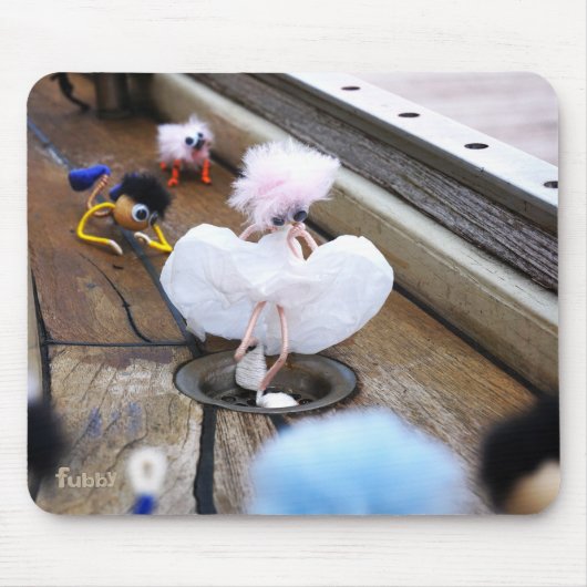 Fubby poppetje als Marilyn Monroe verkleed. Mousepad (Vorne)