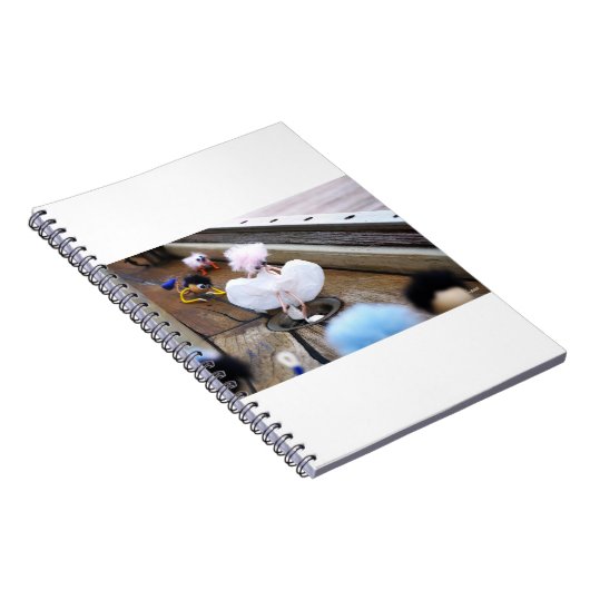 Fubby poppetje als Marilyn Monroe verkleed. Notizblock (Rechte Seite)