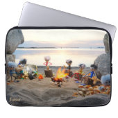 Fubby Poppetjes bij kampvuur pistach nootjes eten. Laptopschutzhülle (Vorderseite)