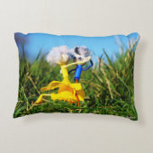 Fubby poppetjes die dansen met Narcissenjurk. Dekokissen (Rückseite)