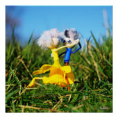 Fubby poppetjes die dansen met Narcissenjurk. Poster (Vorderseite)