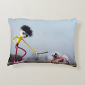 Fubby speelt buiten met dier. dekokissen (Rückseite)