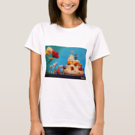 Fubby trouwfeest met gooien van boeket. T-Shirt