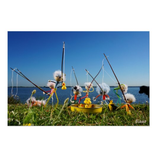 Fubby's actief met het hengelspel. poster (Vorderseite)