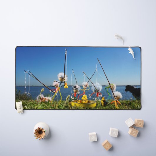 Fubby's actief met het hengelspel. schreibtischunterlage (Kindertisch)