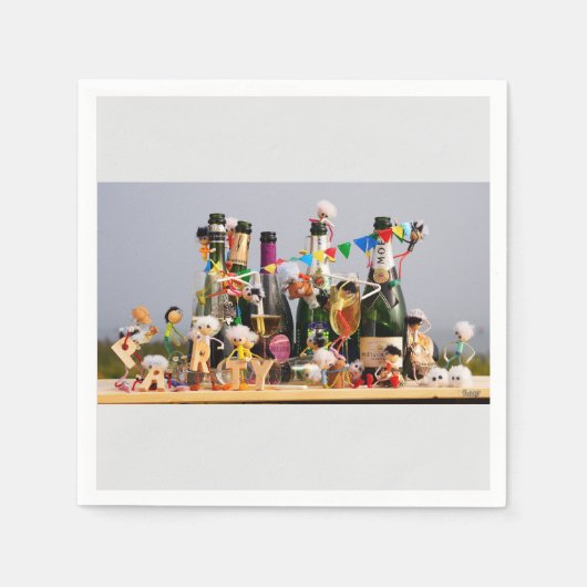 Fubby's de van een feestje houden, gefeliciteerd ! serviette (Vorderseite)