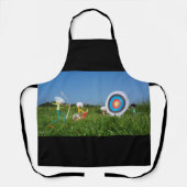 Fubby's die aan het boog schieten zijn in het gras schürze (Vorderseite)