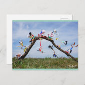 Fubby's die aan het Skaten zijn. Postkarte (Vorne/Hinten)