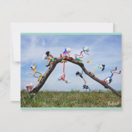 Fubby's die aan het Skaten zijn. Postkarte