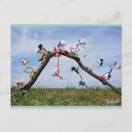 Fubby's die aan het Skaten zijn. Postkarte