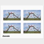 Fubby's die aan het Skaten zijn. Rechteckiger Aufkleber (Blatt)