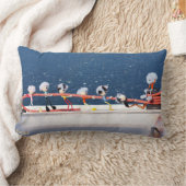 Fubby's die een lijn lieren van een Zeilboot. Lendenkissen (Decke)