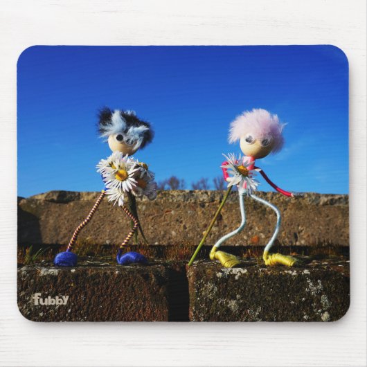 Fubby's die elkaars Valentijn zijn. Mousepad (Vorne)