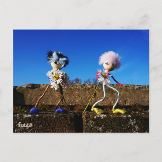 Fubby's die elkaars valentijn zijn. postkarte (Vorderseite)