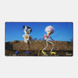 Fubby's die elkaars Valentijn zijn. Schreibtischunterlage