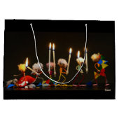 Fubby's die feestelijk met kaarsjes lopen, grappig große geschenktüte (Rückseite)