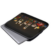 Fubby's die feestelijk met kaarsjes lopen, grappig laptopschutzhülle (Vorne Knopf)