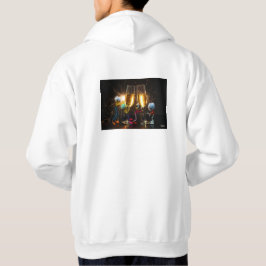Fubby's die feestelijk proosten met vuurwerk. hoodie
