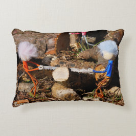 Fubby's die hout zagen. dekokissen