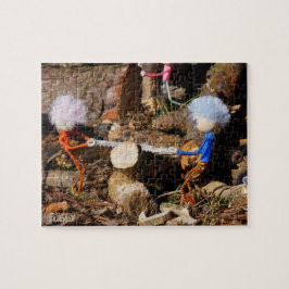 Fubby's die hout zagen. puzzle