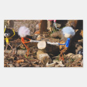 Fubby's die hout zagen. rechteckiger aufkleber (Vorderseite)