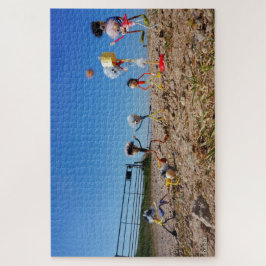 Fubby's die korfballen, winnen of verliezen. puzzle