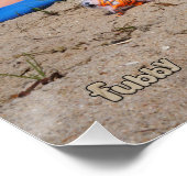 Fubby's die op het strand een pizza stelen. poster (Ecke)