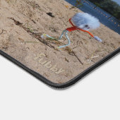 Fubby's die op het strand een pizza stelen. schreibtischunterlage (Ecke)