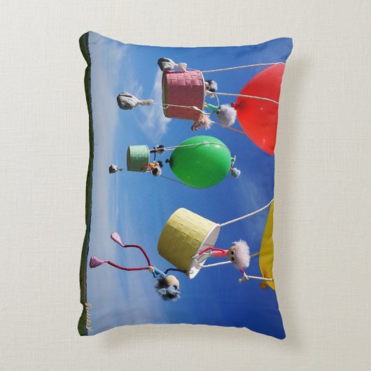 Fubby's in luchtballonnen die op avontuur gaan. dekokissen (Rückseite(Vertikal))