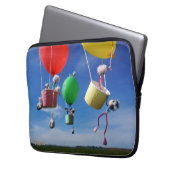 Fubby's in luchtballonnen die op avontuur gaan. laptopschutzhülle (Vorderseite Links)