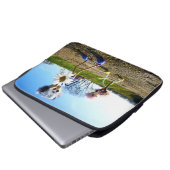 Fubby's in natuur met madeliefjes. laptopschutzhülle (Vorne Knopf)