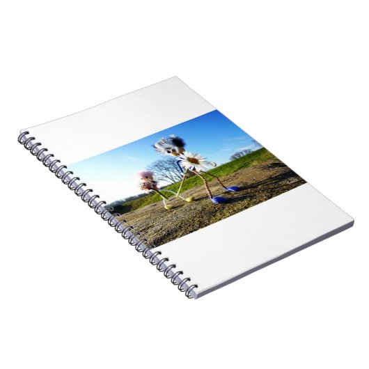 Fubby's in natuur met madeliefjes. notizblock (Rechte Seite)