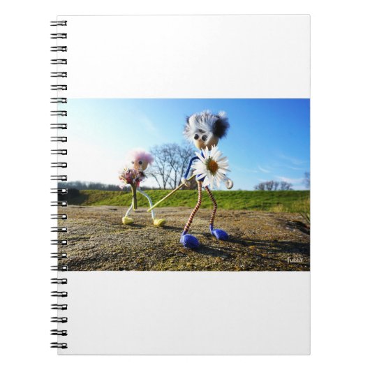 Fubby's in natuur met madeliefjes. notizblock (Vorderseite)