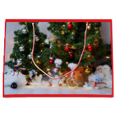 Fubby's in Winterwonderland. Große Geschenktüte (Vorderseite)