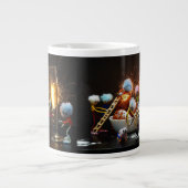 Fubby's met Jaarwisseling bij feestdagen. Jumbo-Tasse (Vorderseite)