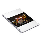 Fubby's met Jaarwisseling bij feestdagen. Notizblock (Rechte Seite)