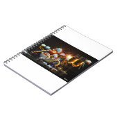 Fubby's met Jaarwisseling bij feestdagen. Notizblock (Linke Seite)