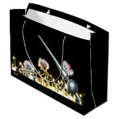 Fubby's met Kerstdecoratie in Kerstsfeer. Große Geschenktüte (Rückseite Schrägansicht)