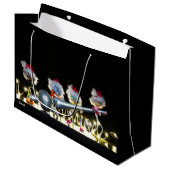 Fubby's met Kerstdecoratie in Kerstsfeer. Große Geschenktüte (Vorderseite Schrägansicht)