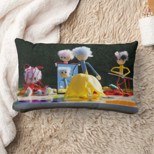 Fubby's met Tulpen jurk bij atelier. Lendenkissen (Decke)